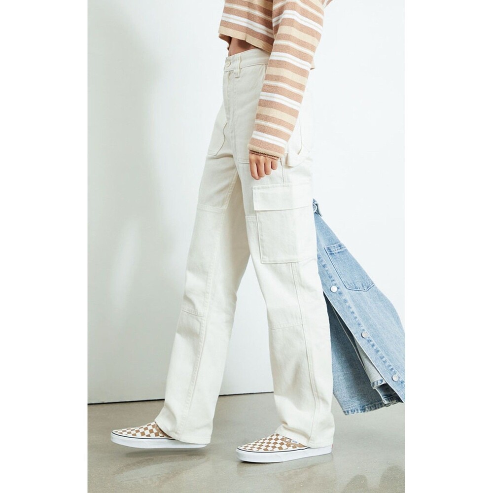 PacSun Jeans Womens 27 Carpenter High Rise Cargo Utility Streetwear Y2K Festival